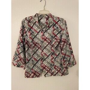 Christopher & Banks Women's Zip-Up Jacket Size L Pockets